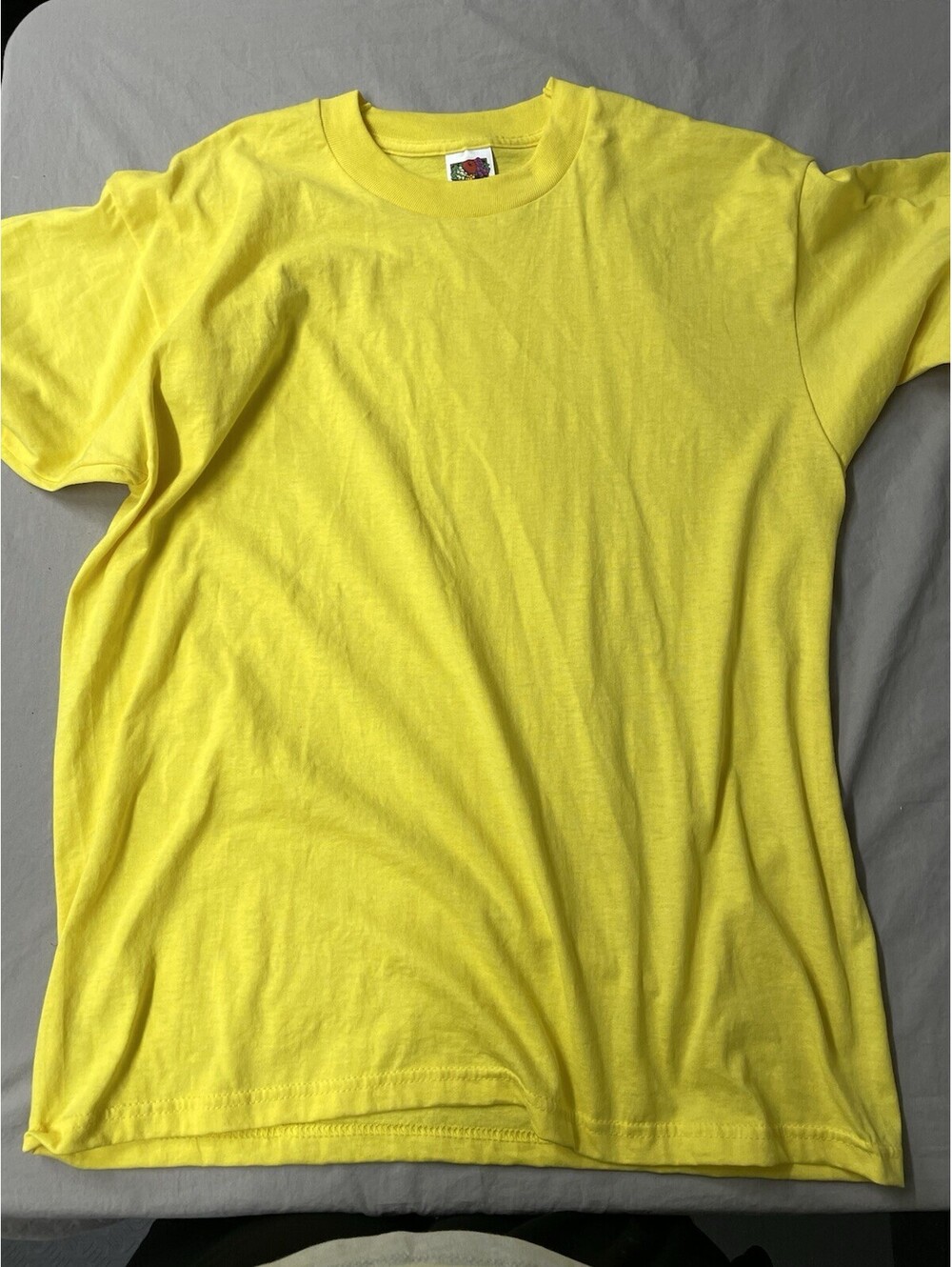 Vintage Fruit Of The Loom Best Blank Tshirt Size  L Yellow